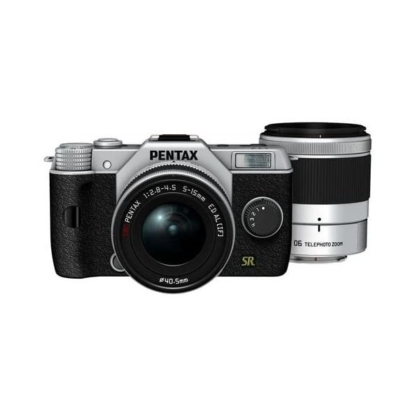 【中古】ペンタックス PENTAX ミラーレス一眼 Q7 ダブルズームキット シルバー