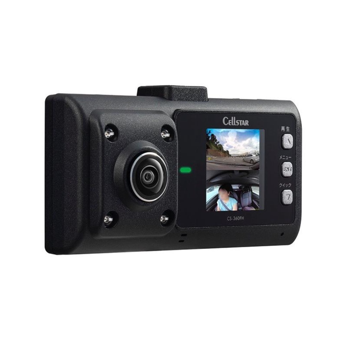 CELLSTAR セルスター CS-360FH 2カメラ360録画 ドライブレコーダー