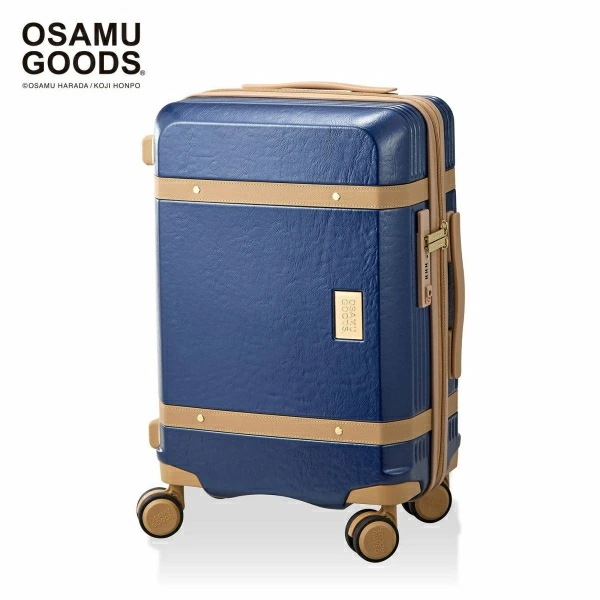 オサムグッズ ハピタス スーツケース ジッパータイプ Sサイズ ネイビー ヌメ_1702-702707キャリーバッグ
