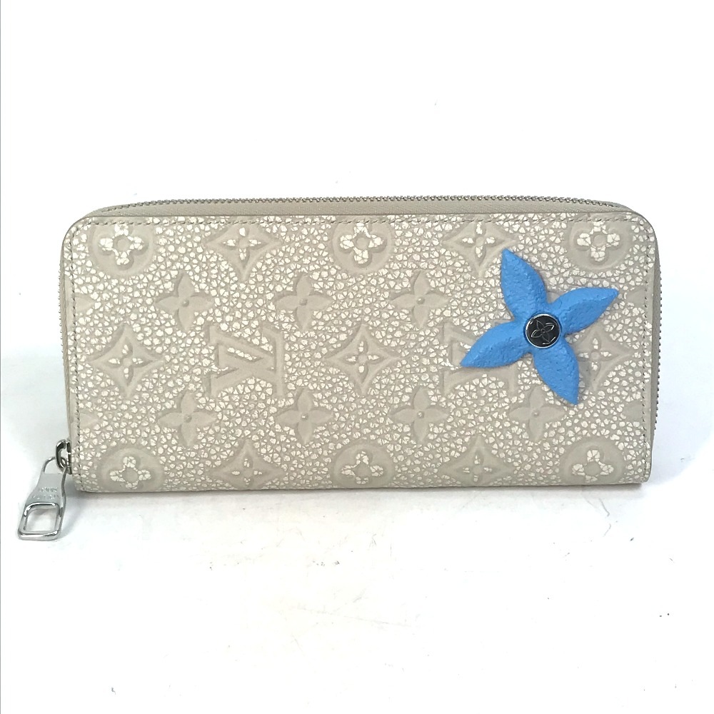 長財布 M81573　 ジッピーウォレット・ヴェルティカル トリヨン・クライミング ラウンドファスナー トリヨンレザー チョークホワイト ホワイト 52,800円