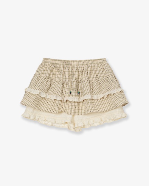 【AEAE】 SKIRT MINI SHORTS [CHECK BEIGE] 正規品