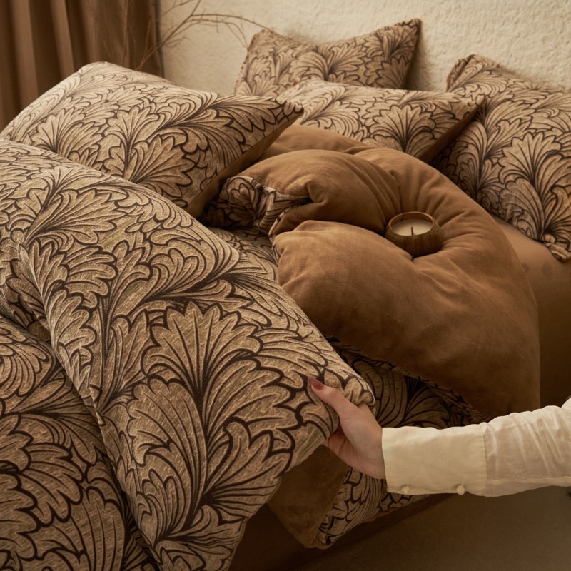 フランス彫刻サンゴ絨毯4点セットミルク絨毯布団カバー南通サンゴ絨毯寝具プラス絨毯シーツ布団カバー