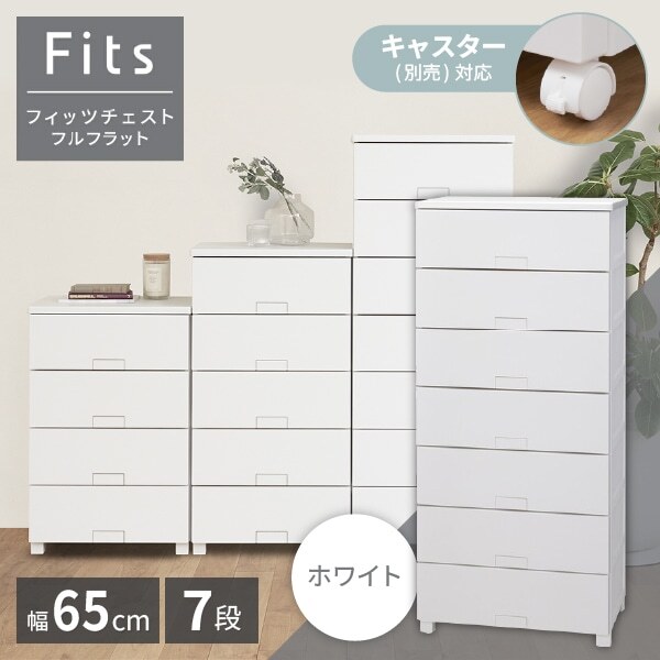 天馬(Tenma) フィッツチェスト フルフラット6507 ホワイト 収納ケース メーカー直送