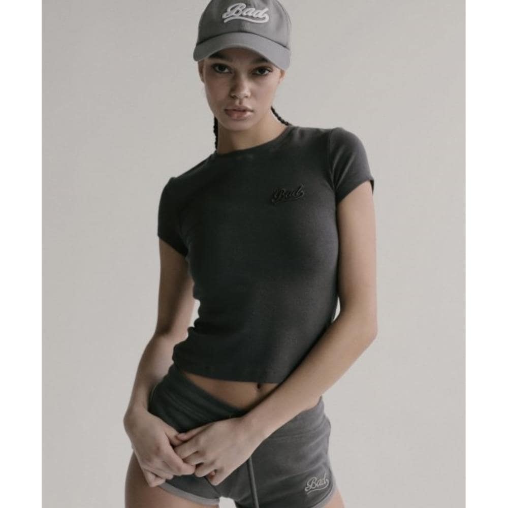 BADBLOOD Beyond Soft Short Sleeve Charcoal w-tee24-004