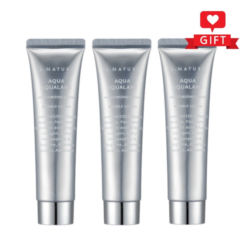 アクアスクワランモイスチャークリーム80ml 3本セット／スクワラン保湿／水分バリア／しっとり肌