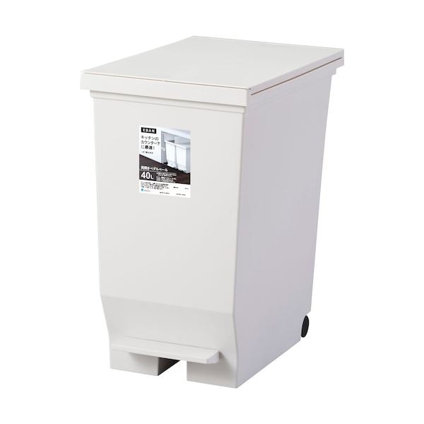 エバン 両開きペダルペール 30L ホワイト A6303