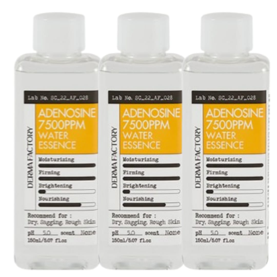 [ビーガン認証] アデノシン 7500ppm ウォーターエッセンス 150ml * 3/ 弾力ケア 保湿栄養 ファーストエッセンス 水分光彩 弾力スキン コラーゲンスキンの栄養供給