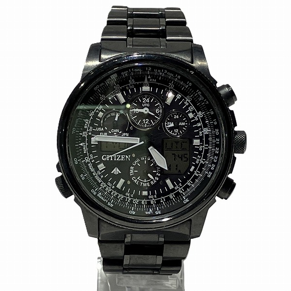 シチズン プロマスター スカイ JY8025-59E 電波ソーラー エコドライブ 腕時計【中古】