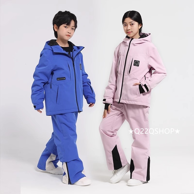 スノーボードウェア 2024 2025 上下セット キッズ 子供 パンツ ズボン アウター ウィンタースポーツ 3L セットアップ 女の子 男の子 スキーウェア スノボウェア スノーウェア 韓国風防水