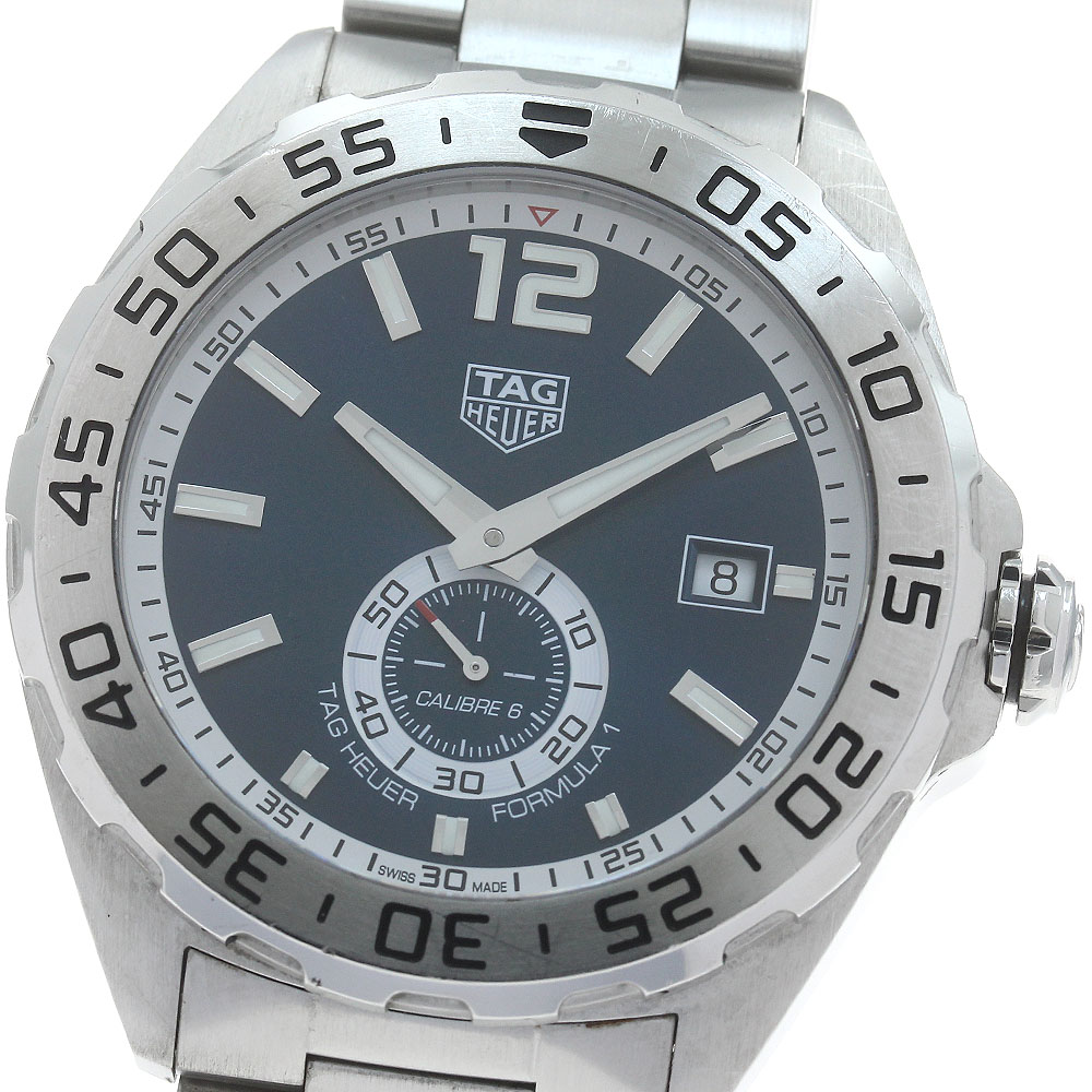タグホイヤー TAG HEUER WAZ2014 フォーミュラ1 キャリバー6 デイト 自動巻き メンズ 保証書付き_884390【中古】