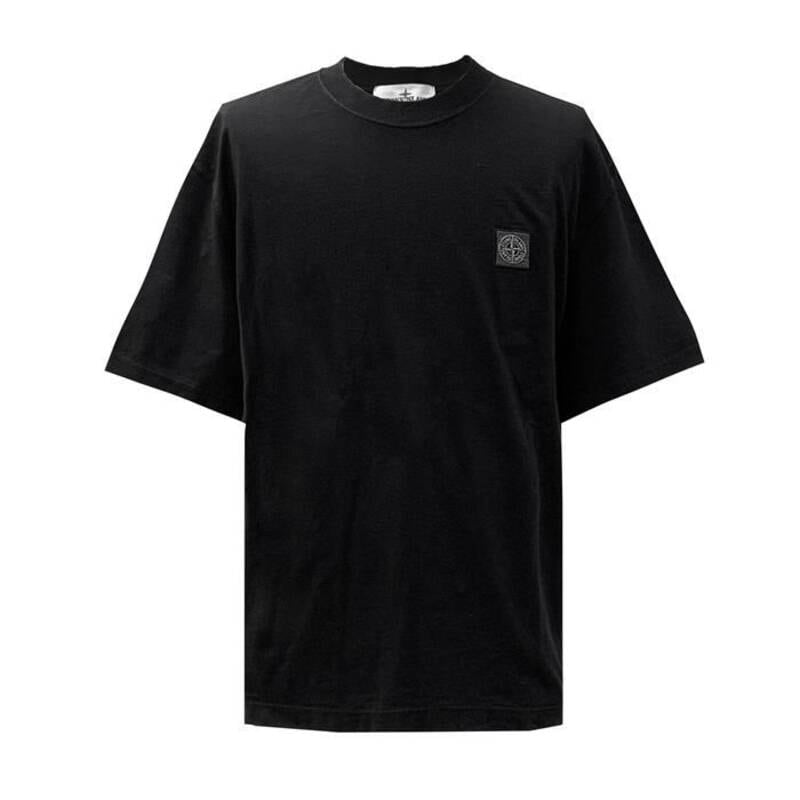 [Luxdat] 韓国国内 25FW ストーンアイランド K2S15 2100025 コンパスロゴパッチ半袖Tシャツ