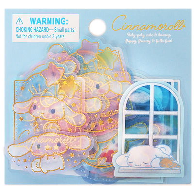 他サイト： シナモロール ステッカーセット シール シンプルデザイン文具 サンリオ sanrioの商品画像