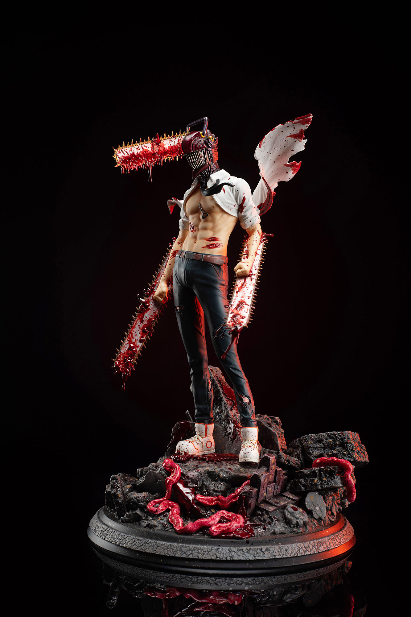 デンジ フィギュア 1/6スケール 塗装済み完成品 ガレージキット W.A.D.S 限定販売 スタチュー