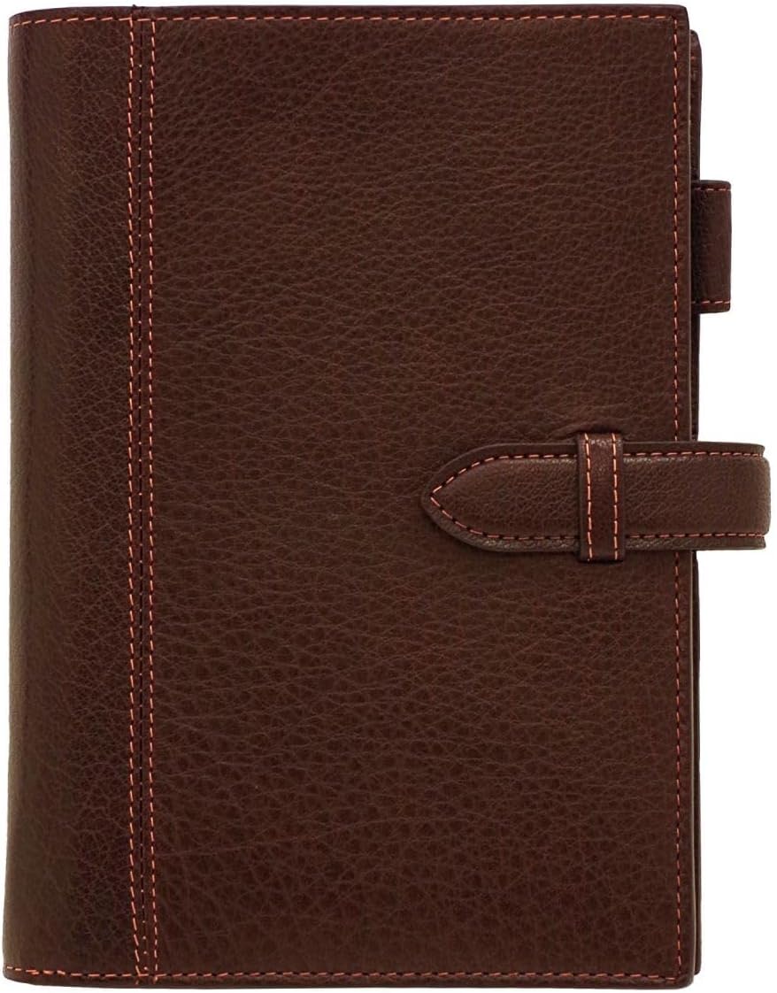 バイブルサイズ ディープ ベルト リング径19mm【ブラウン】システム手帳バインダー 7238-02