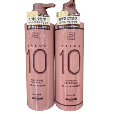 サロン10 シルキープロテイン シャンプー＆エッセンスパックセット（ダメージヘア用）/ 熱ダメージ保護 / サロン級ケア 【正規品／並行輸入品】 4,722円
