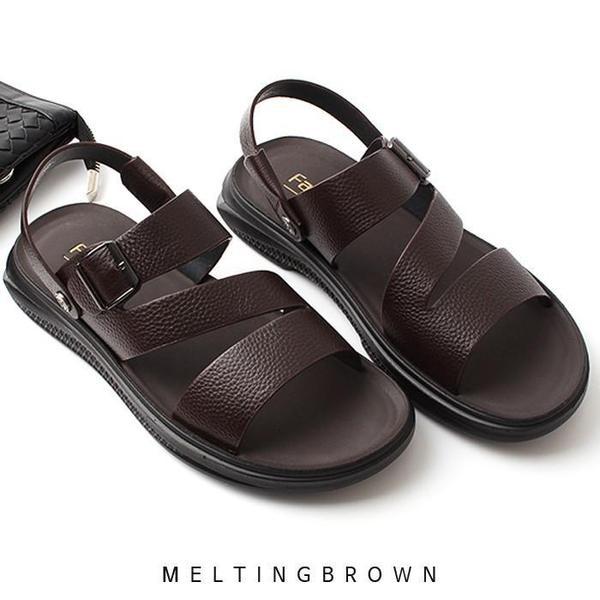 革サンダル メンズサンダル 男性サンダル メンズ背伸びサンダル AL22