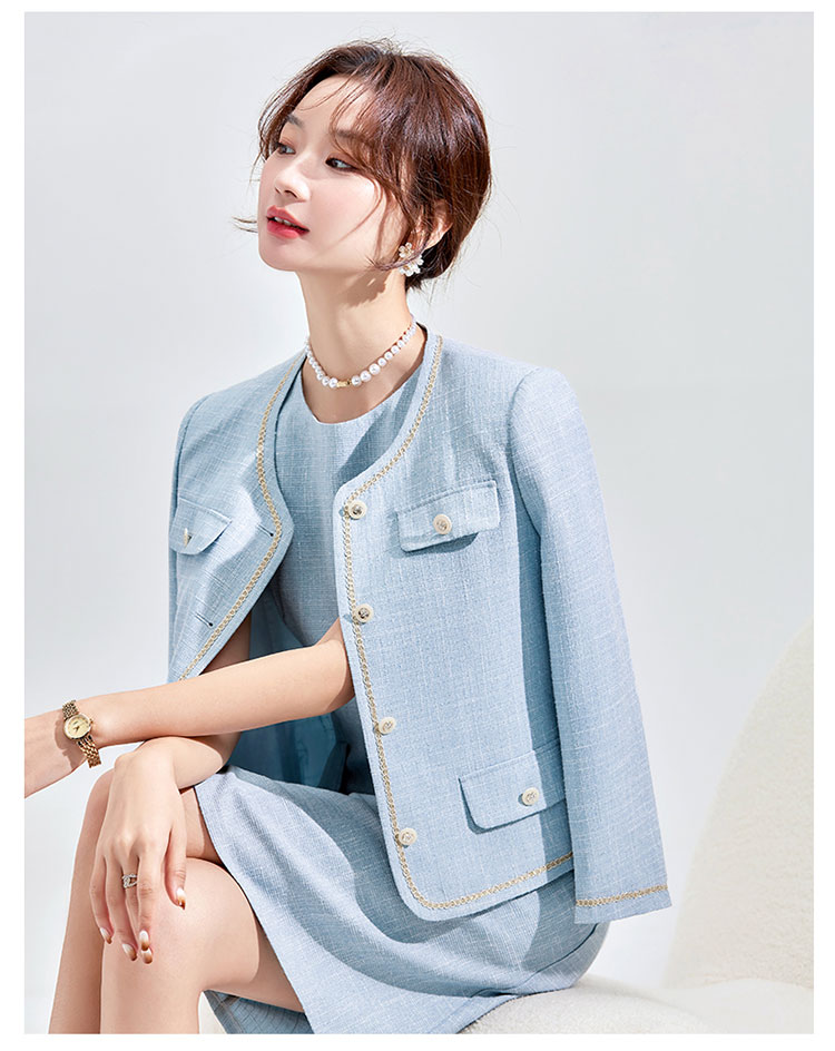 スーツ ワンピーススーツ ツイード風 Aライン レディース フォーマルスーツ ブルゾン 大きいサイズ S-4XL セレモニースーツ 春秋 2点セット おしゃれ ショット丈 入卒園 卒業式 ホワイト ブ