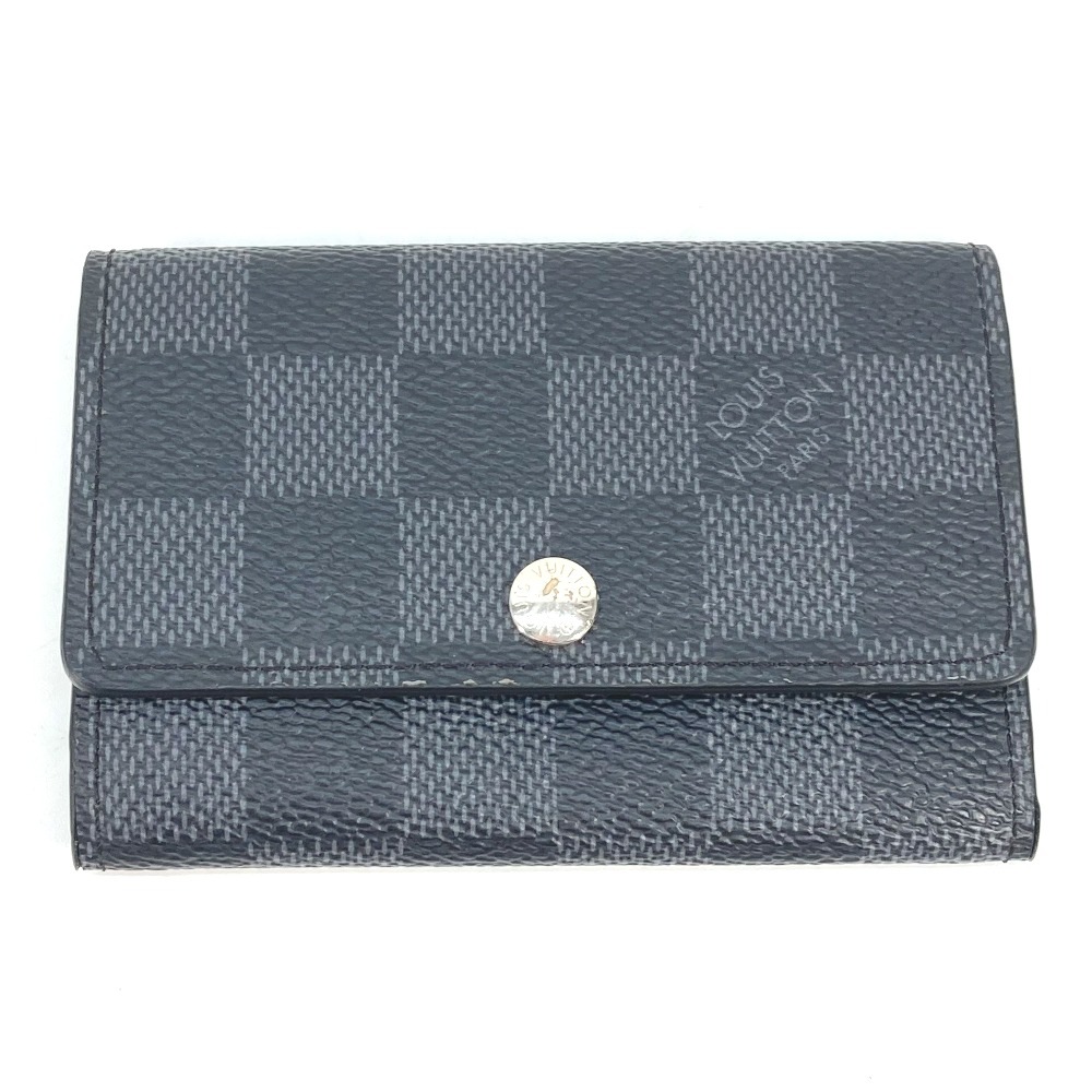 キーケース N62662 ミュルティクレ 6 ダミエグラフィット 6連 鍵 ダミエグラフィットキャンバス ブラック