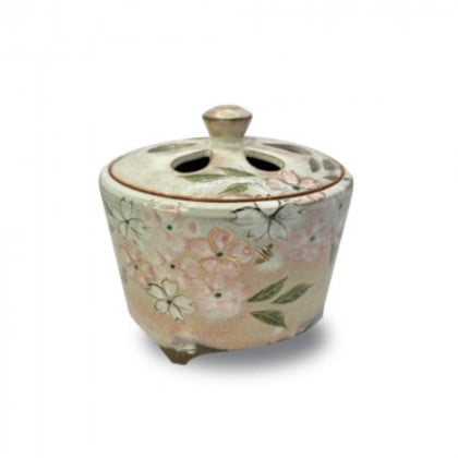 日本香堂 香炉 乾山手 都桜 京焼・清水焼 79637