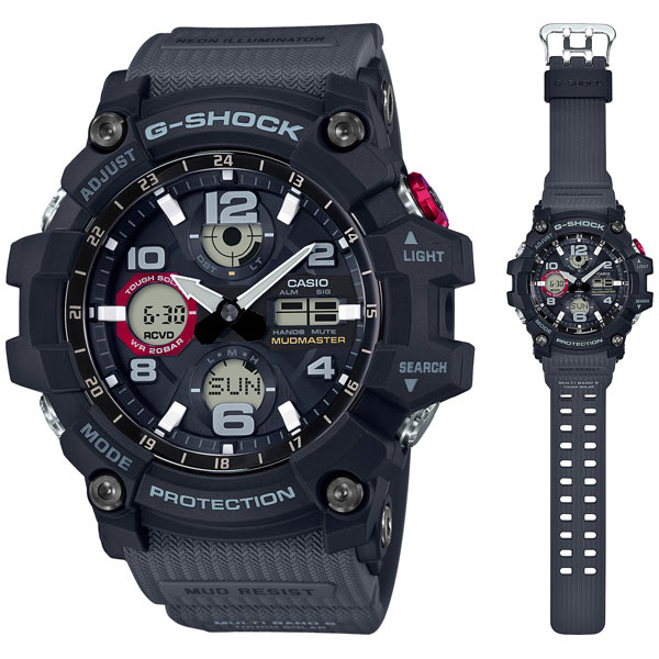 カシオ 【国内正規品】G-SHOCK(ジーショック) MASTER OF G MUDMASTER ソーラー電波 メンズタイプ GWG-100-1A8JF