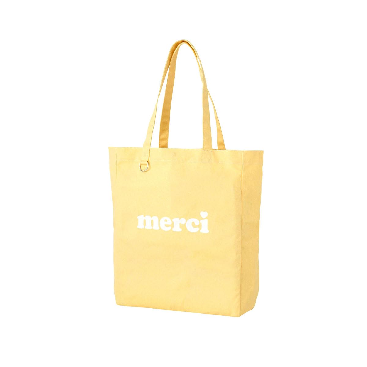 [ミルクフェド] トートバッグ MERCI LOGO TOTE レディース LT YELLOW