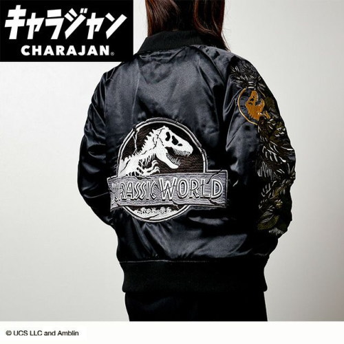 丸眞(マルシン) スカジャン(L) ジュラシック・ワールド ジュラシック・ワールドダメージロゴ　男女兼用 キャラクター キャラジャン CHARAJAN 　4985019200