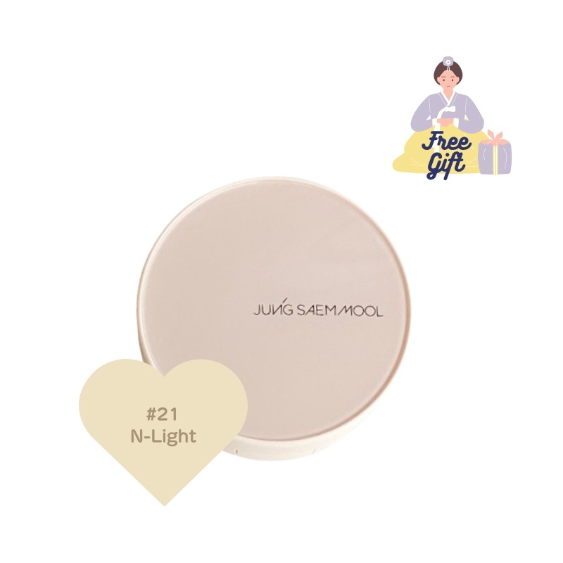 [JUNGSAEMMOO L] スキンヌーダーカバーレイヤークッション No.21(N-Light) 本品14g + レフィル　SPF50+ PA+++ クッションファンデーション/セミマット