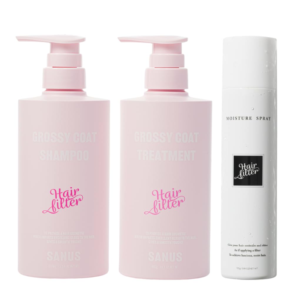 【公式】GENKING.プロデュース うるサラコラボ3点セット グロッシーコートシャンプー&トリートメント&モイスチャースプレーセット