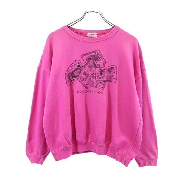 オールド 長袖 スウェット トレーナー 38 ピンク レディース