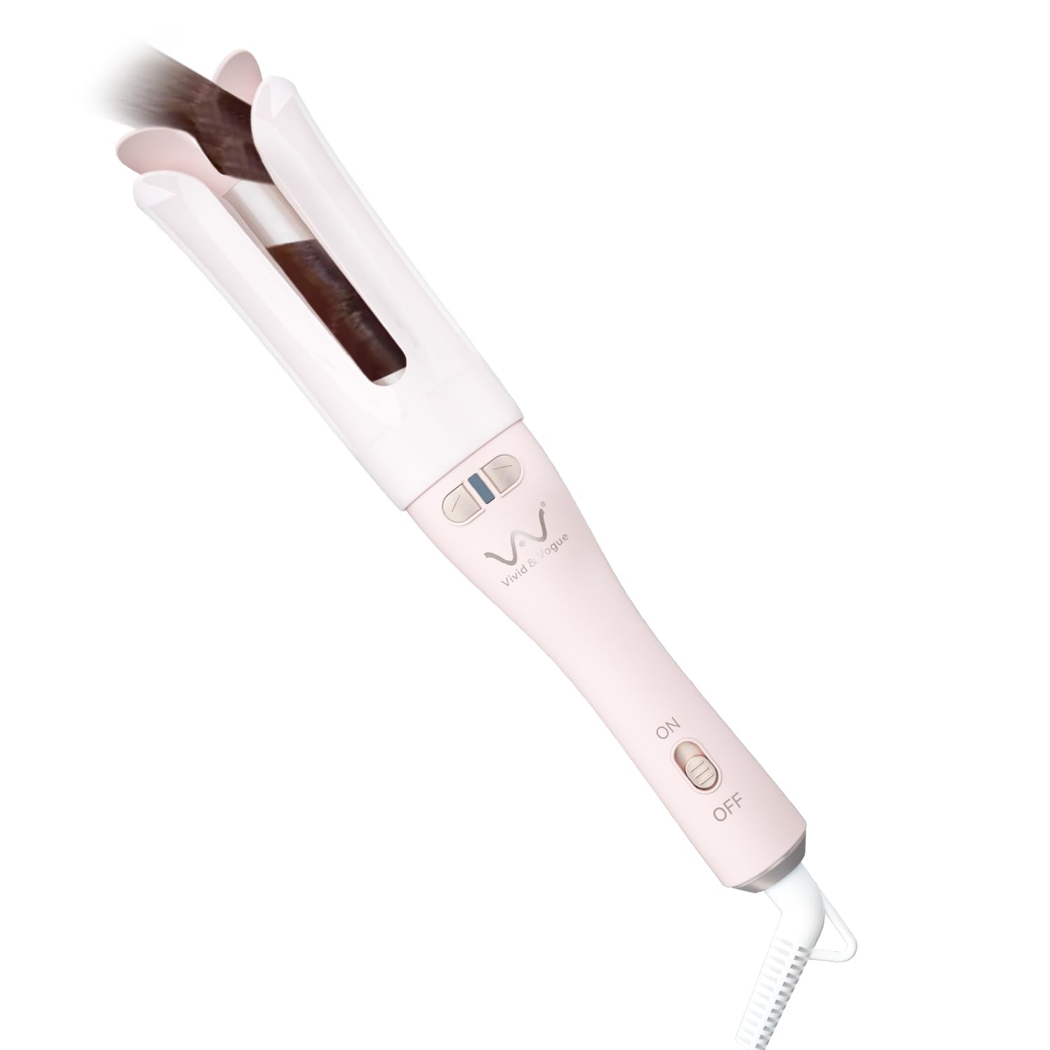 VAV オートカールアイロン 32ｍｍ ワンタッチ自動巻きヘアアイロン セラミックコテ 簡単操作 スタイリング 初心者/不器用さんに向け カーリングワンド
