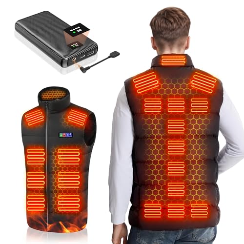 サイズ：2XL 【高温版75* ヒーターベスト＆DC9V 3A高出力＆40000mAh 電熱ベスト