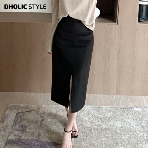 [メガ割りSALE]ベルト付フロントスリットスカート・p656377