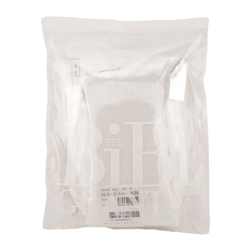 BiBi Grant グラントイーワンズ エナジックハイソックス ホワイト LL 白 2足組 靴下 ビビ グラント 赤外線 光電子繊維[ギフトラッピング対応]