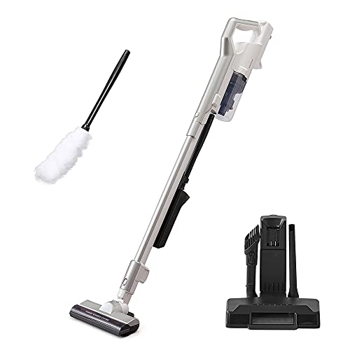 アイリスオーヤマ 充電式サイクロンスティッククリーナー モップスタンド付き SCD-120P-W ホワイト 幅約22.4×奥行約23.5×高さ約103.5cm