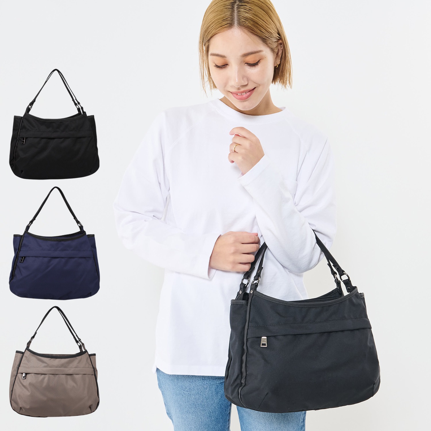 バッグ トートバッグ レディース 横型3層 YV004-02 母の日