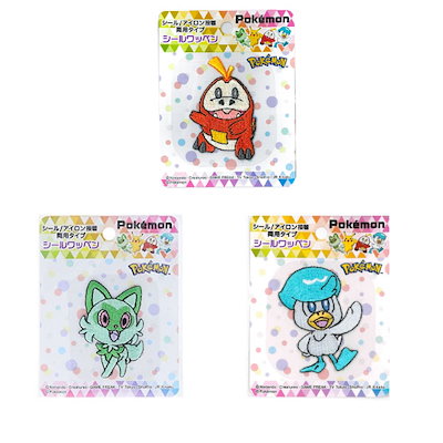 Qoo10] ワッペン ポケモン ニャオハ ホゲータ