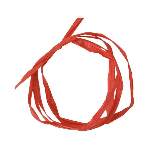 （まとめ） ヘッズ ペーパーラフィア 5mmx50m赤 PR-RE 1巻 [x10セット]