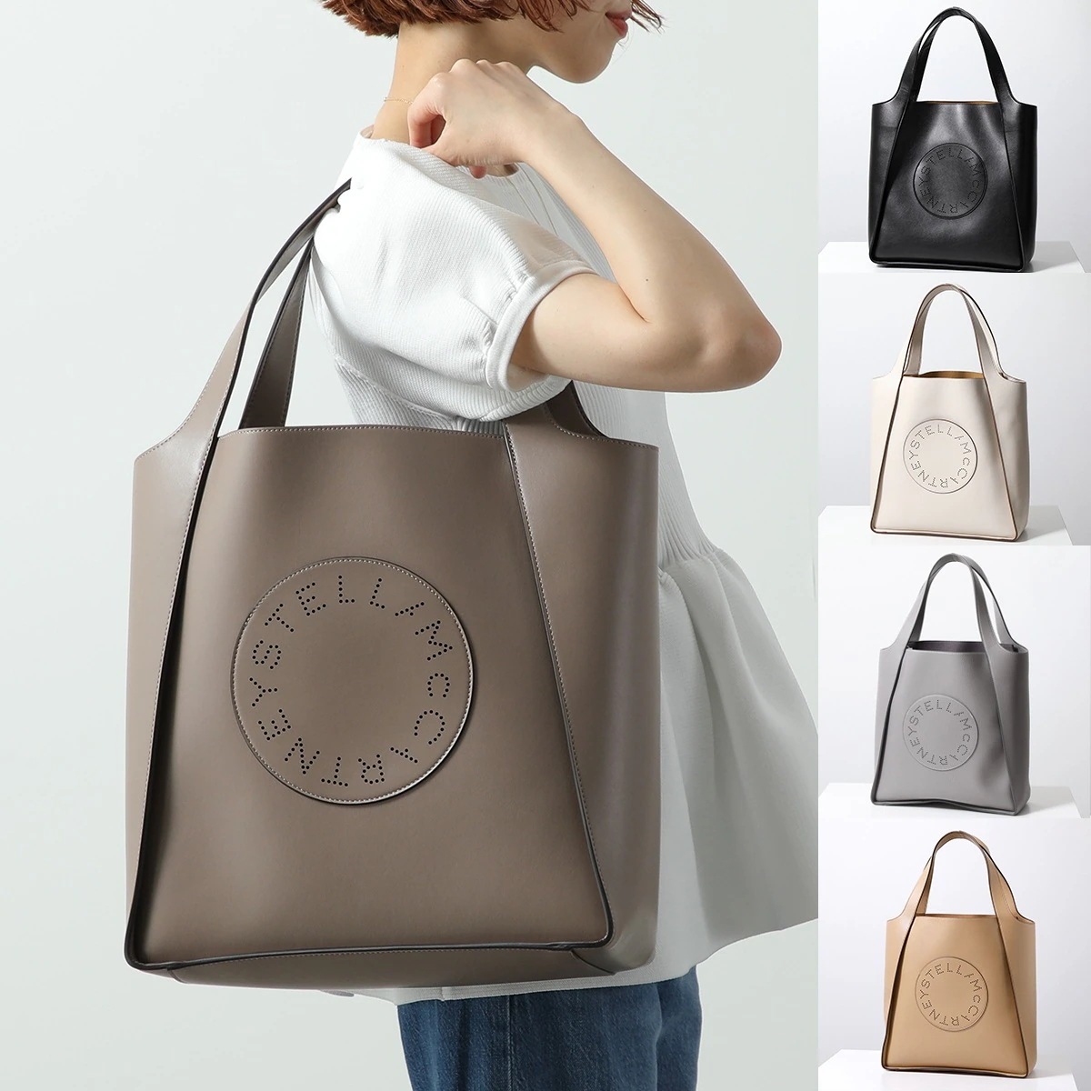 STELLA McCARTNEY ステラマッカートニー トートバッグ 7B0031 W8542 WP0057 レディース ステラロゴ スクエア パンチングロゴ