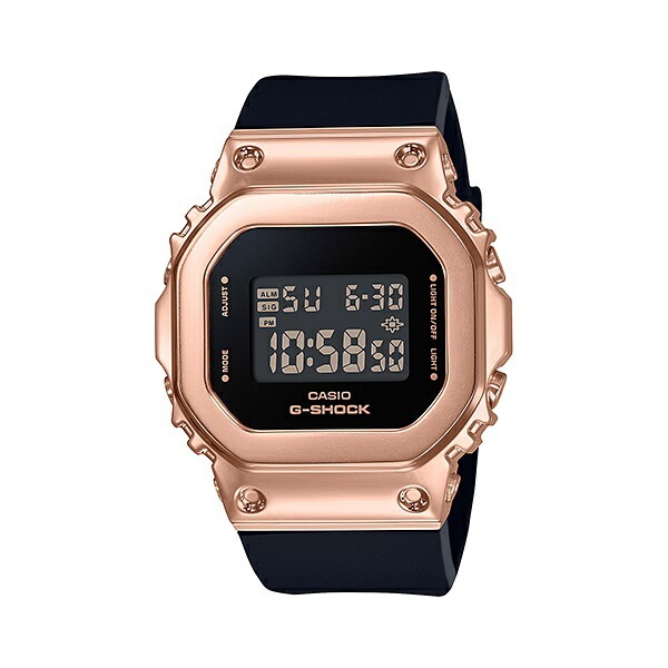 CASIO G-SHOCK ユニセックス 小型 軽量 カップル Gショック ジーショック カシオ メンズ レディース 腕時計 手表 デジタル スクエア 海外モデル ゴールドメタルカバー 防止 樹脂バン