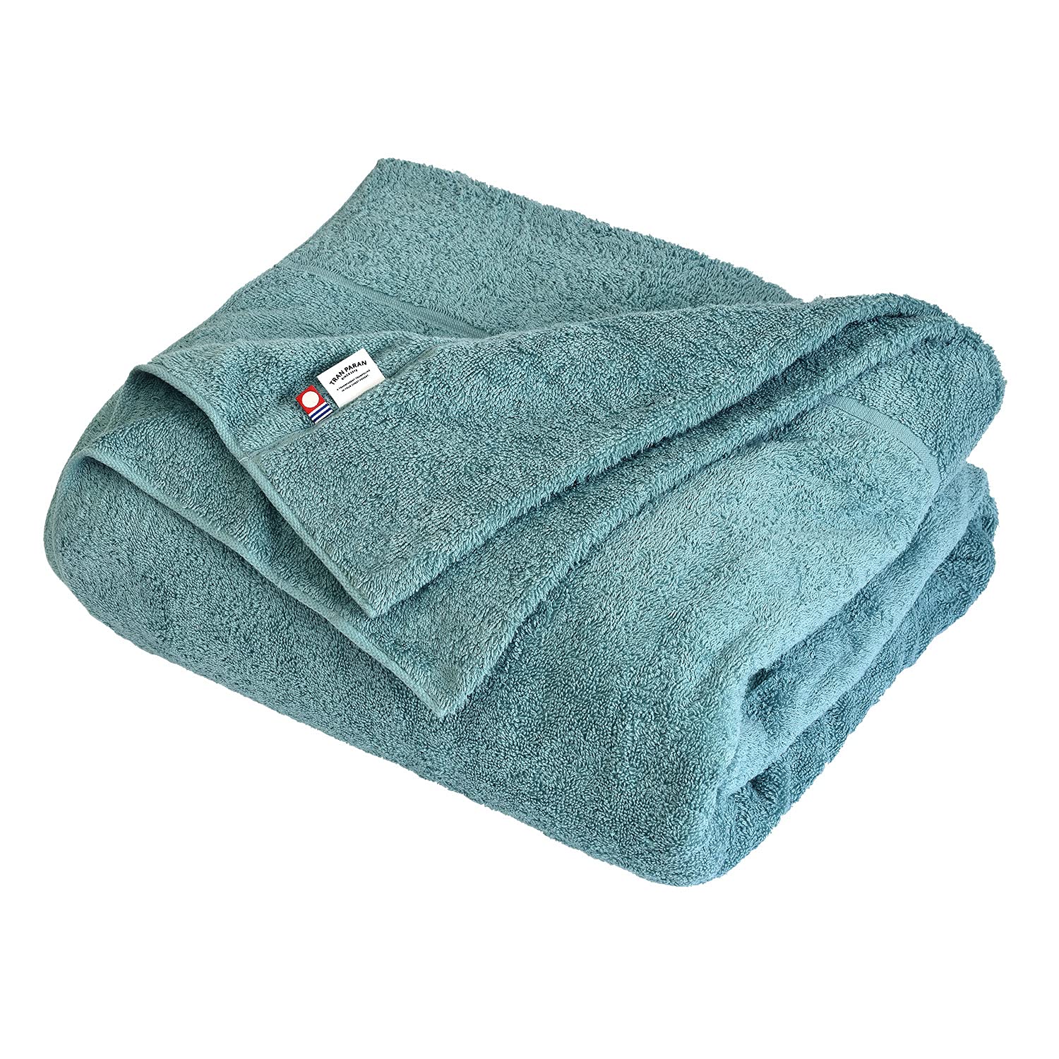 トランパラン タオルケット 今治 シングル クーベルチュール スタンダード 約140×190cm 日本製 今治タオル 綿100％ (ブルーグリーン)