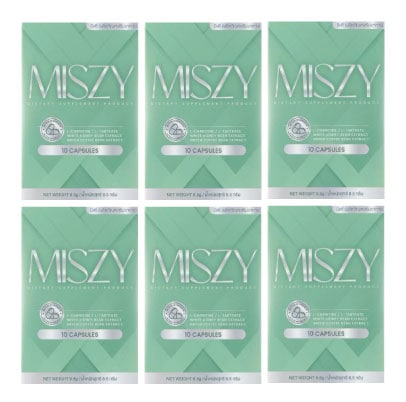MISZY ミジー　10カプセル入り　6箱セット　 食欲コントロール ダイエットサプリ すっきり 体重管理 間食対策 刺激少なめ