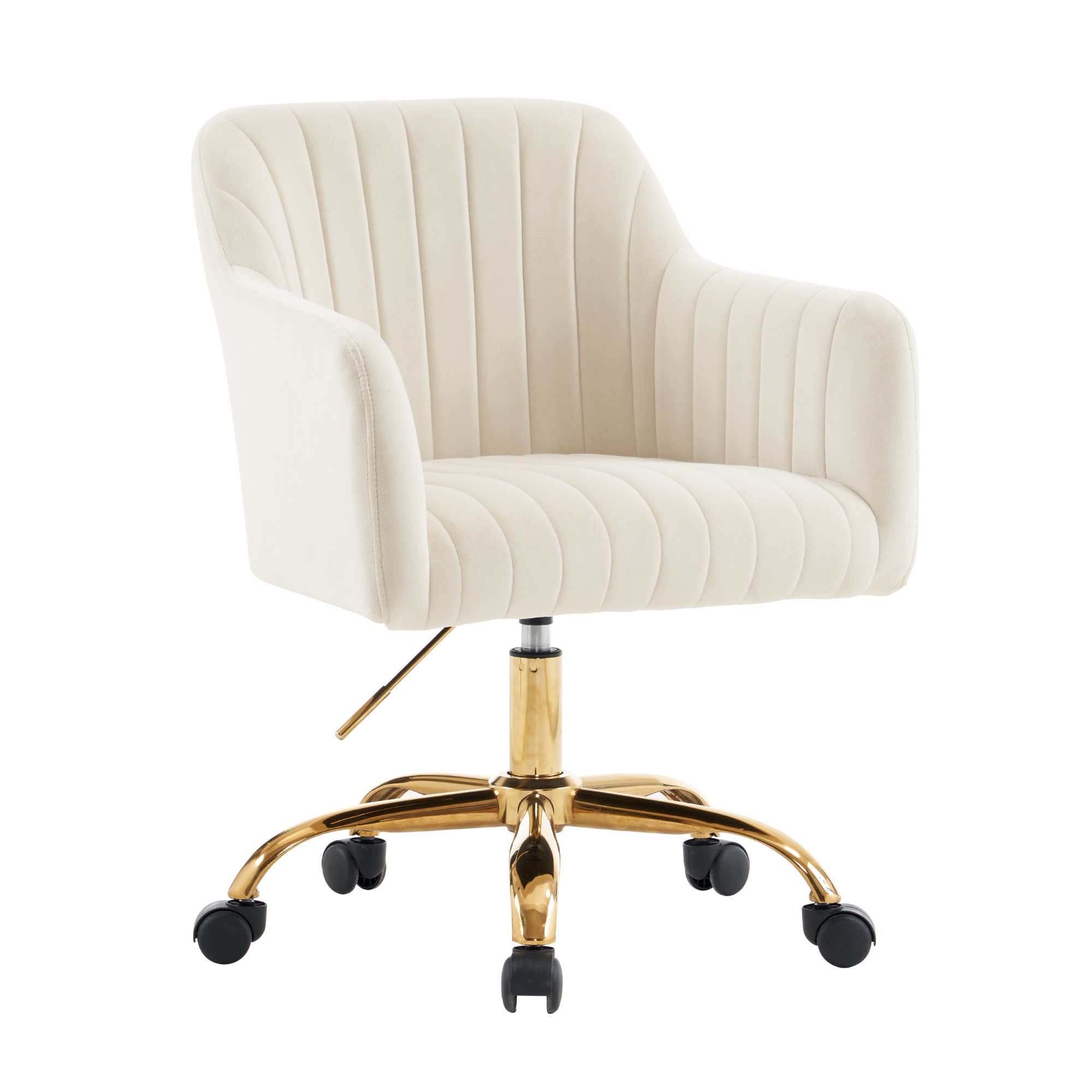 【新品】【ベージュ】オフィスチェア デスクチェア 回転チェア 肘掛け付き ダイニングチェア パソコンチェア ワークチェア ソファチェア リビングチェア 柔らかい レトロ かわいい モダン 13,475円