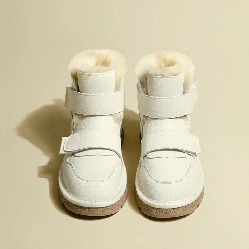 秋冬 レトロ ウォーム おしゃれ 可愛い 裹起毛 ショットブーツ 厚底靴 美脚 チェルシーブーツ スーノーブーツ