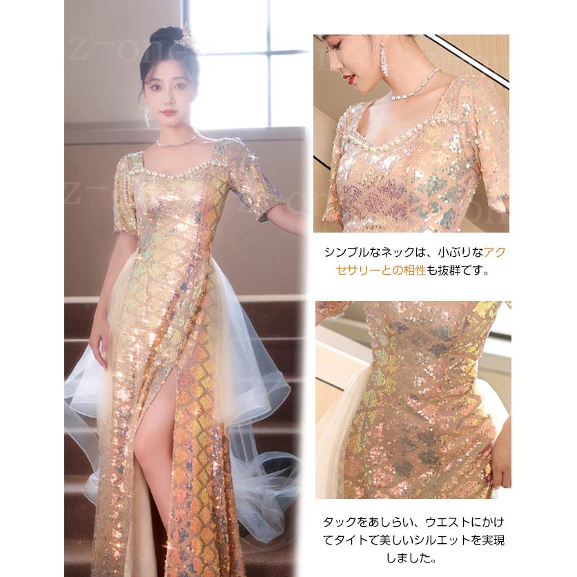 ドレス レディース 新作 ウエディングドレス パーティー エレガント 上品 花柄 レース 体型カバー お姫様 着痩せ 成人式 結婚式 披露宴 二次会 ピアノ