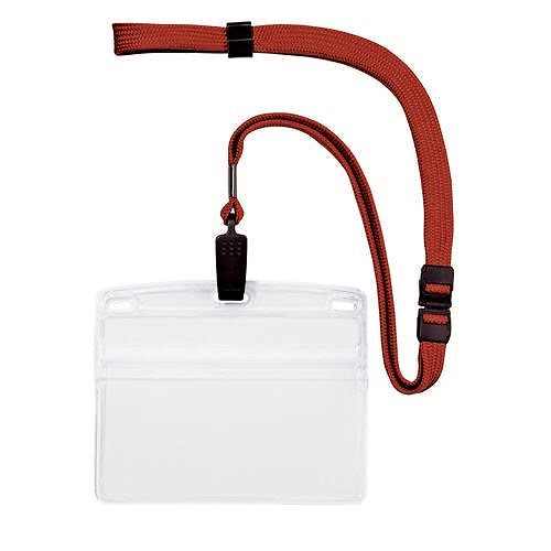 （まとめ買い）オープン工業 吊り下げ名札クリップ式 横特大10枚 赤 NL-21-RD 00023782 [x3]