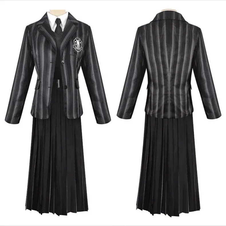 コスプレ変装仮装衣装 ハロウィン アダムス一家 水曜日JK制服