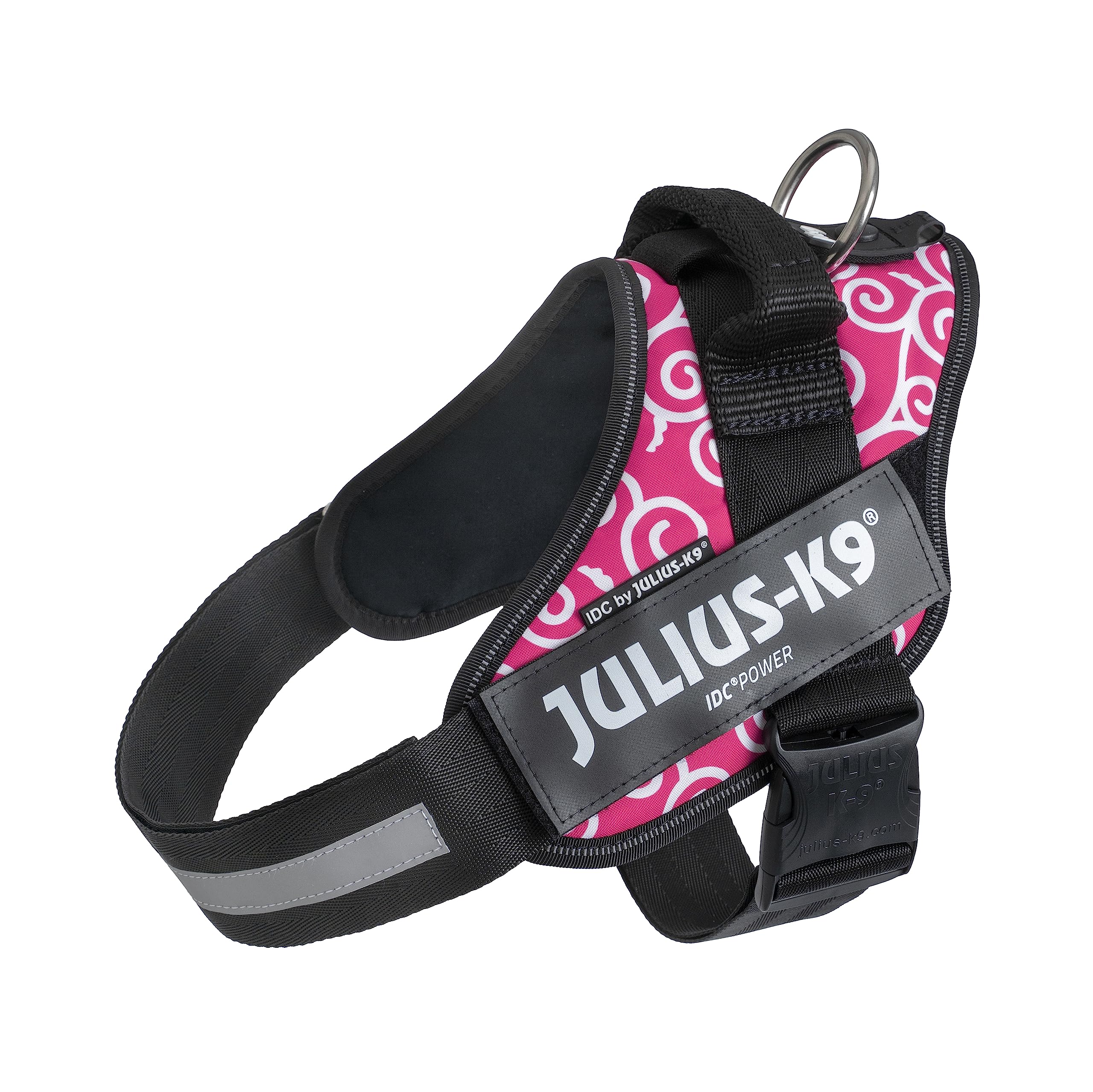 ユリウスケーナイン (Julius-K9) IDCパワーハーネス, サイズ: L/1, 唐草ピンク