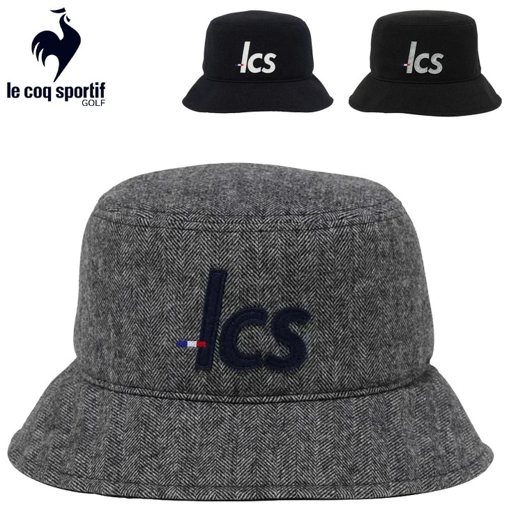 ゴルフハット メンズ ロゴデザインハット ツイード バゲットハット ゴルフ帽子 ぼうし 男性 ゴルフウェア アクセサリー おしゃれ バゲハ スポーツキャップ ブランド アパレル/LG5FCP71M