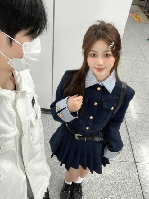 金持ちの家の娘のスーツ韓流ドラマアカデミーリトル劉陽財閥ミス反逆の制服女性用フルセットその他 ワンピース・ドレス