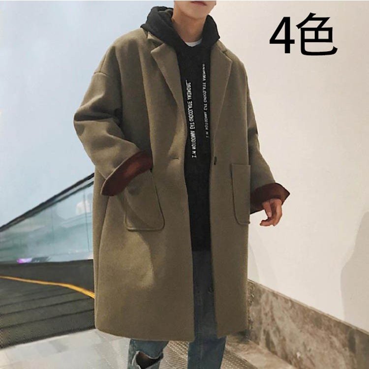 チェスターコート メンズ アウター 無地 トレンチコート ロング丈 カジュアル ビジネス 紳
